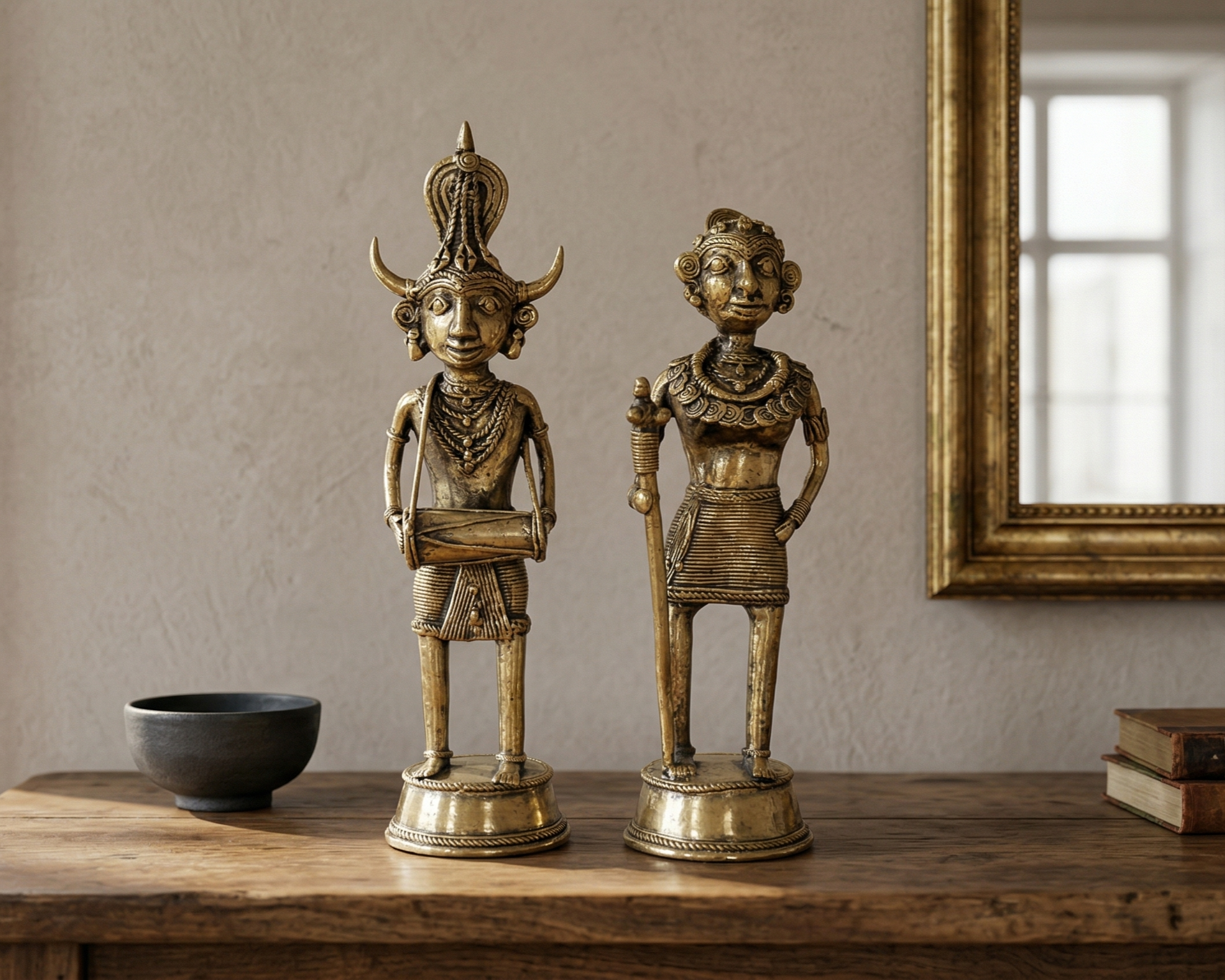 Traditional Dhokra Statues